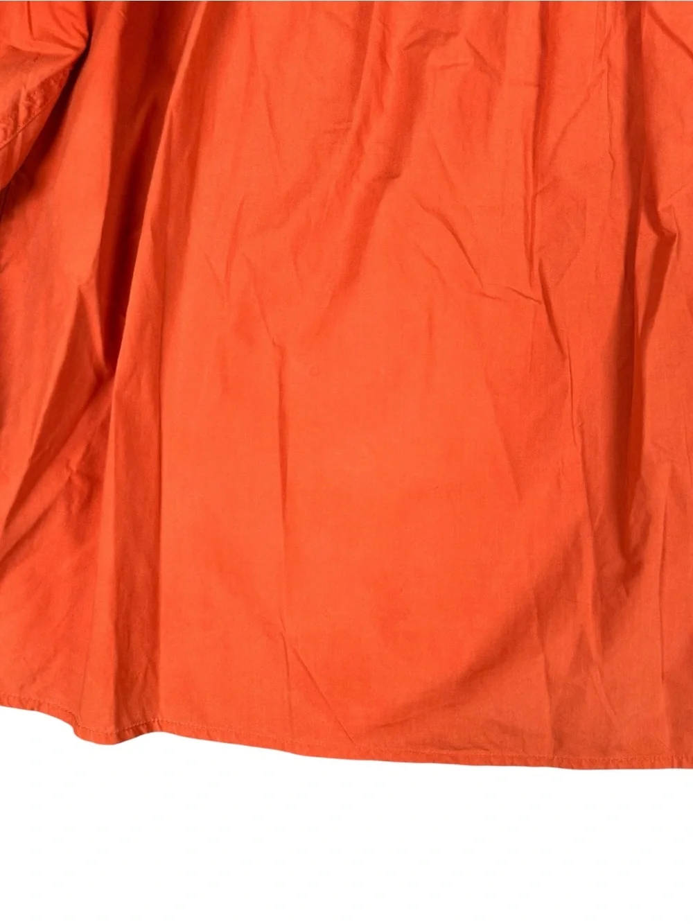 ULLA JOHNSON Delaney Cotton-Poplin Blouse Coral Top Billowing Balloon Sleeve 6